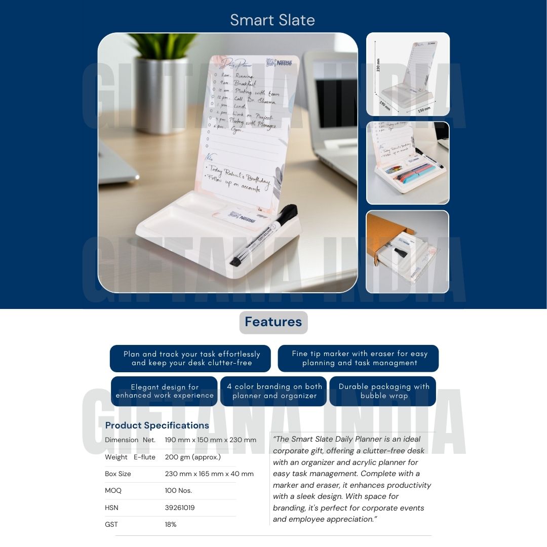 Daily Planner with Marker and Organizer for Office Desk